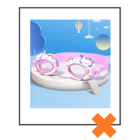 Duikbril unicorn wit